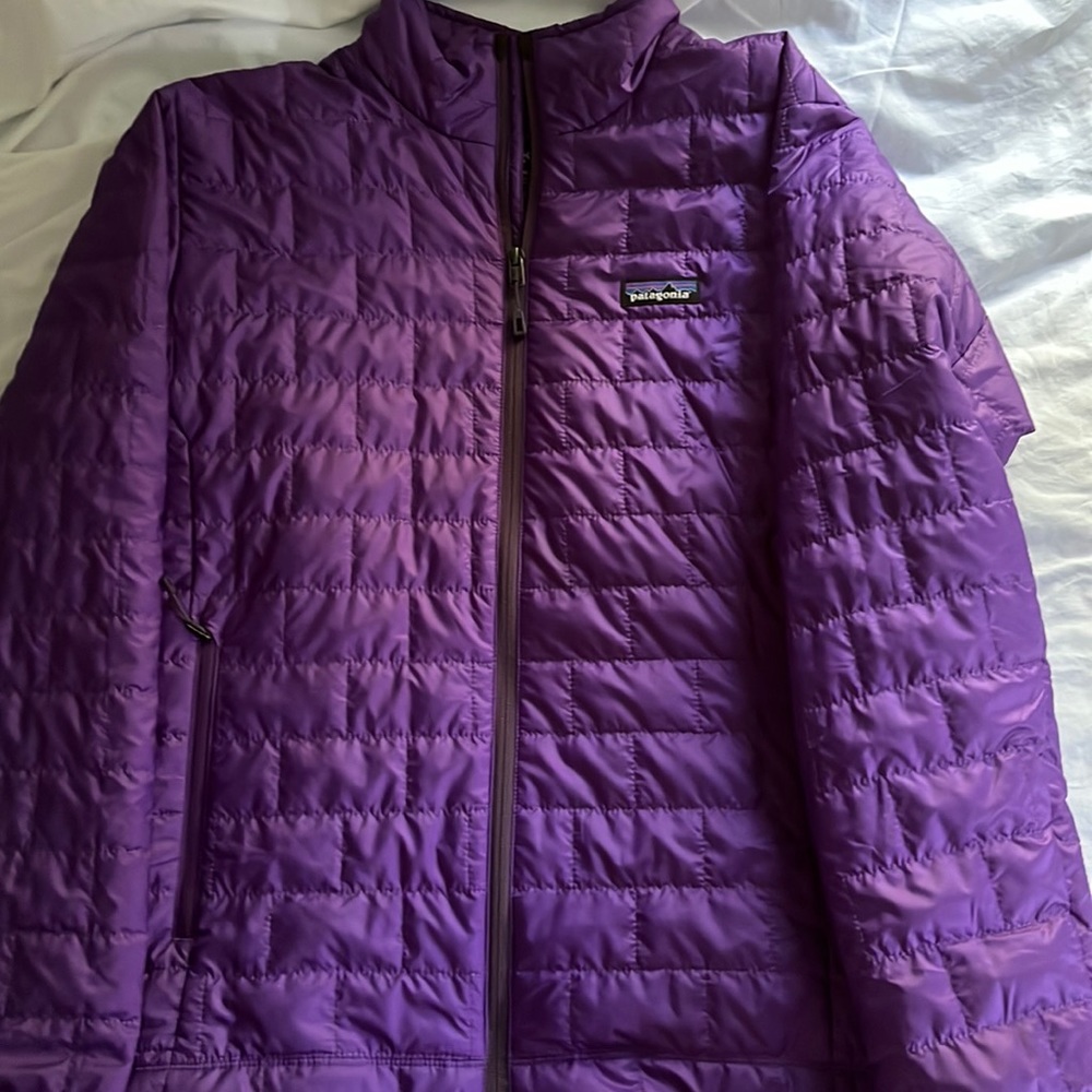 Purple wind breaker winter jacket, not worn often, size M